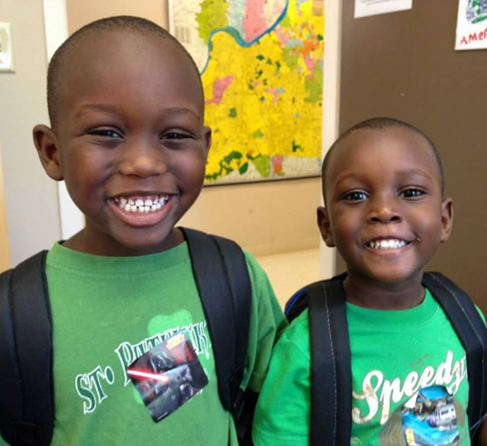 Helping-Those-Less-Fortunate-Than-Ourselves Two Happy Boys Smiling